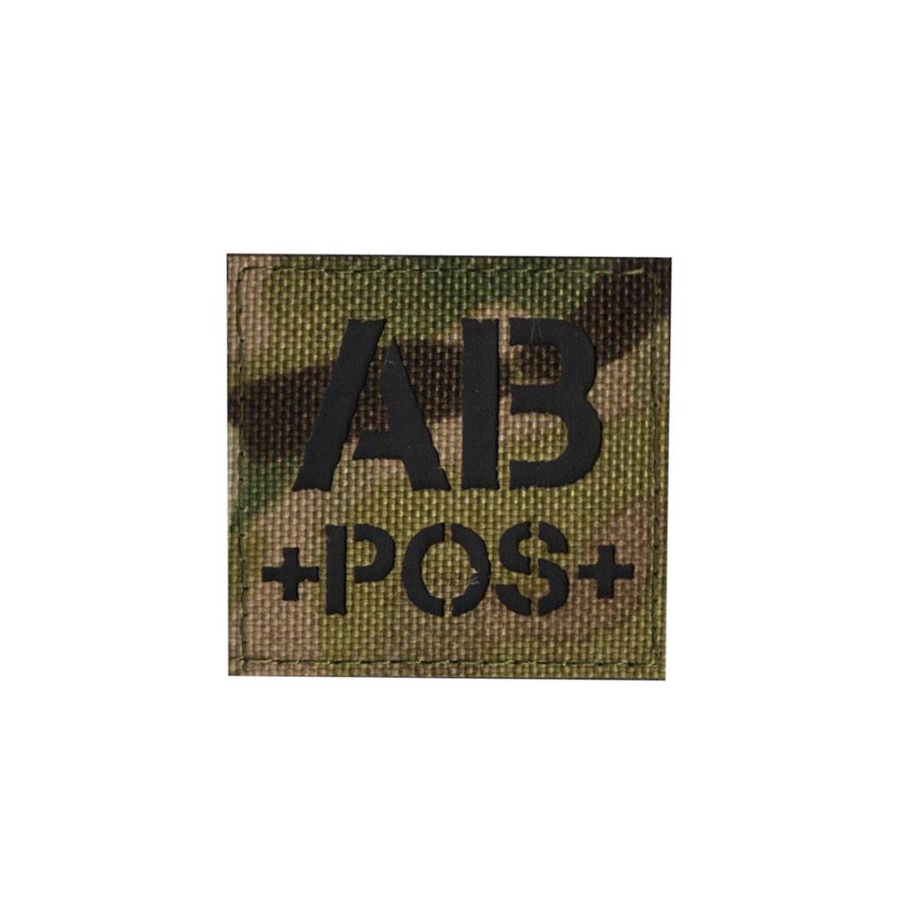 Reflective Velcro Morale Patch - IR Badge, Laser-Cut Blood Type, NKDA Tactical Rescue for Armband or Backpack.