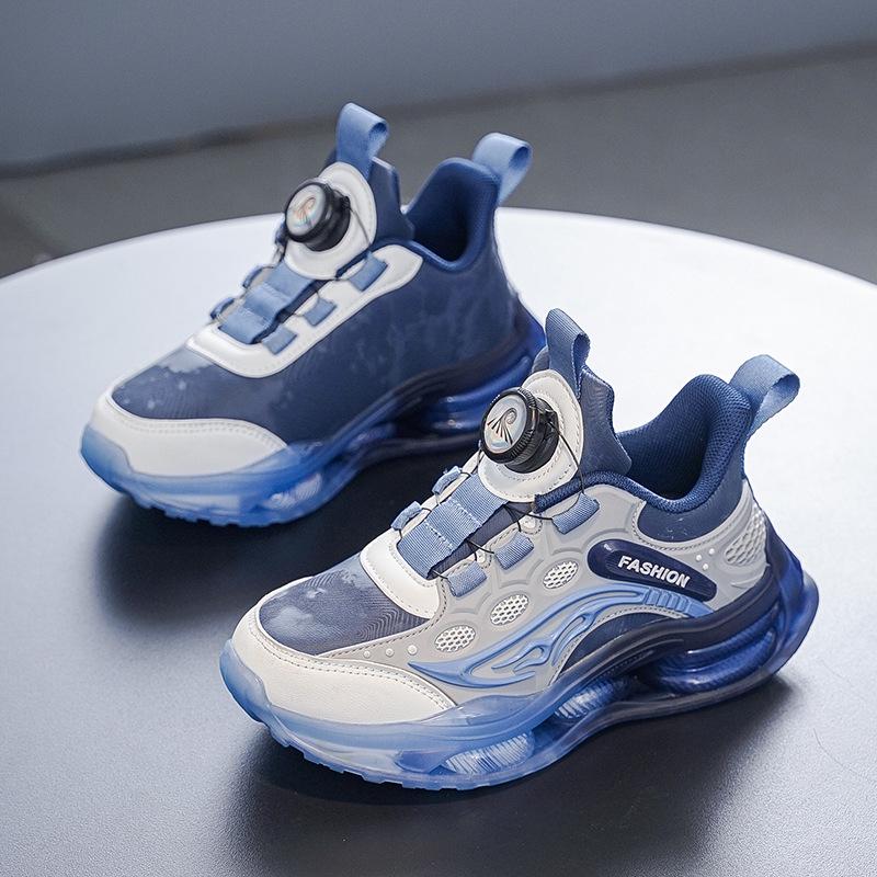 Zapatillas de Correr y Deportivas Impermeables de Cuero para Niños Otoño/Invierno 2025 con Suela Blanda