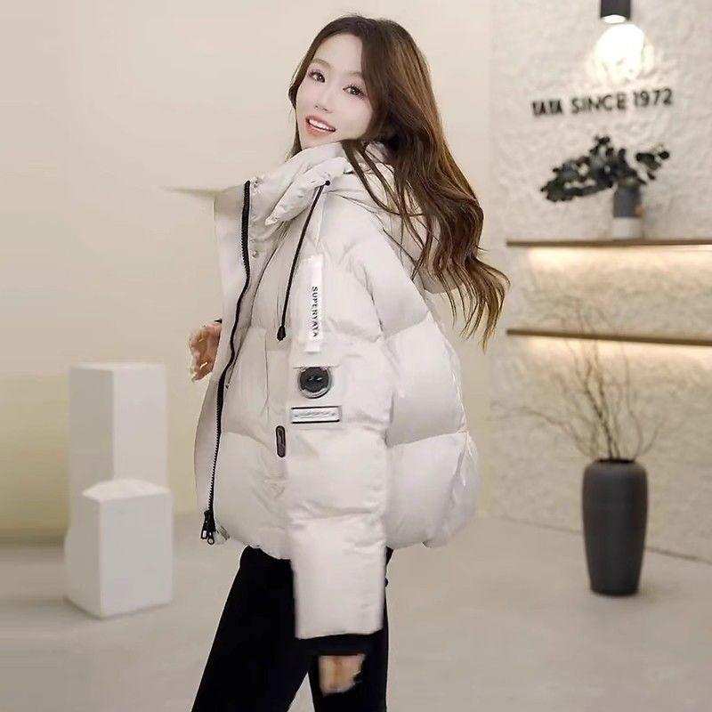 Winter New Women's Short Hooded Down Padded Jacket Casual Loose Thickened Padded Jacket Padded Jacket