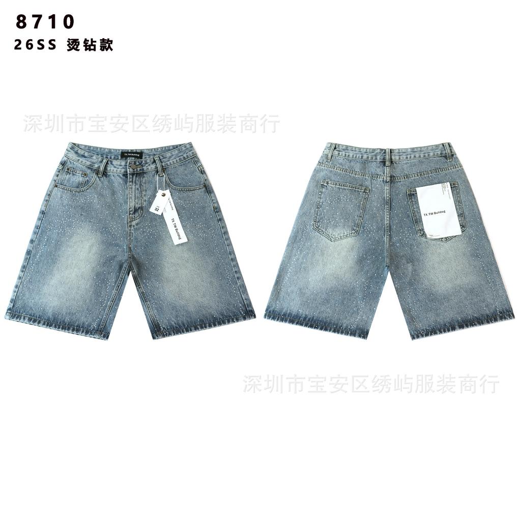 2026 Frühling und Herbst Neu Y2K Gypsy Stern Alt Gewaschen Lässig Locker Shorts Großhandel des gleichen Stils für Männer und Frauen