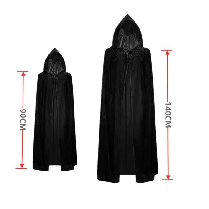 Halloween Scary Costume Grim Reaper Costume for Boys Kids Costume with Glowing Red Eyes with Gloves Mask