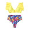 Women High Waist Bikini Push Up Bikinis Print Swimsuit Female Beachwear Swimwear