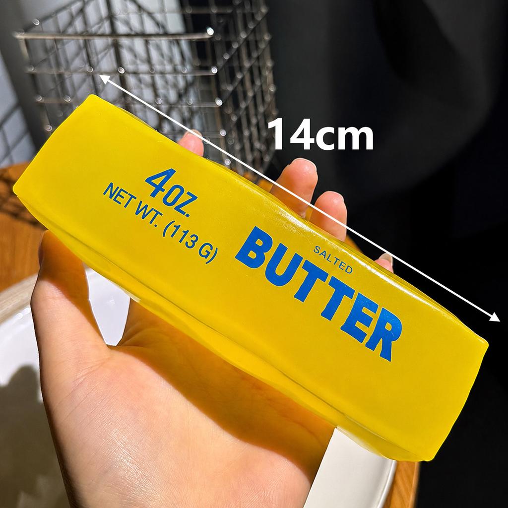 Jumbo Butter Stress Relief Toy Transparent Butter Stick Squishy Fidget Toy Soft Squeeze Stress Relief Desk Decompression Gift