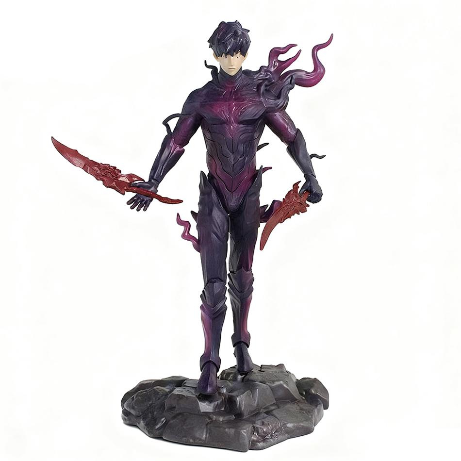 

21.5cm In Stock Sung Jinwoo Hunter Standing Pose Anime Character Model Toy Gift Set Action Figure PVC Poseable Articulated Scale Detailed Movable no box