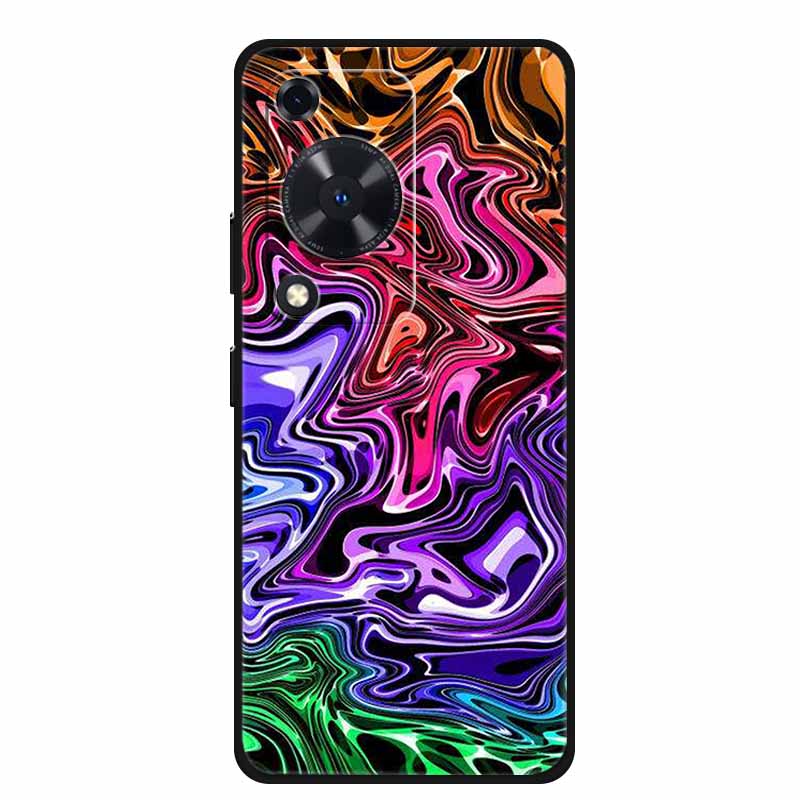 For Huawei nova Y72 Case Marble Soft Silicone TPU Phone Cases Back Cover For Huawei Enjoy 70 NovaY72 Painted Shockproof Coque