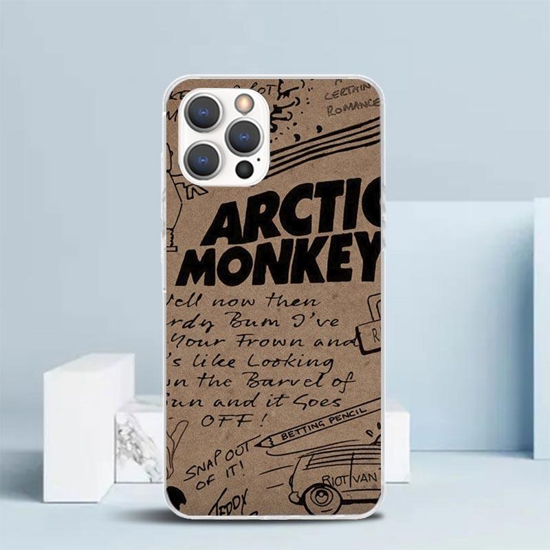Arctic M-Monkeys Special Offer Soft Cover for iPhone 16 17 Air 15 14 Pro Max 16E Phone Case 13 Mini 12 11 7 SE 8 Print Pattern F