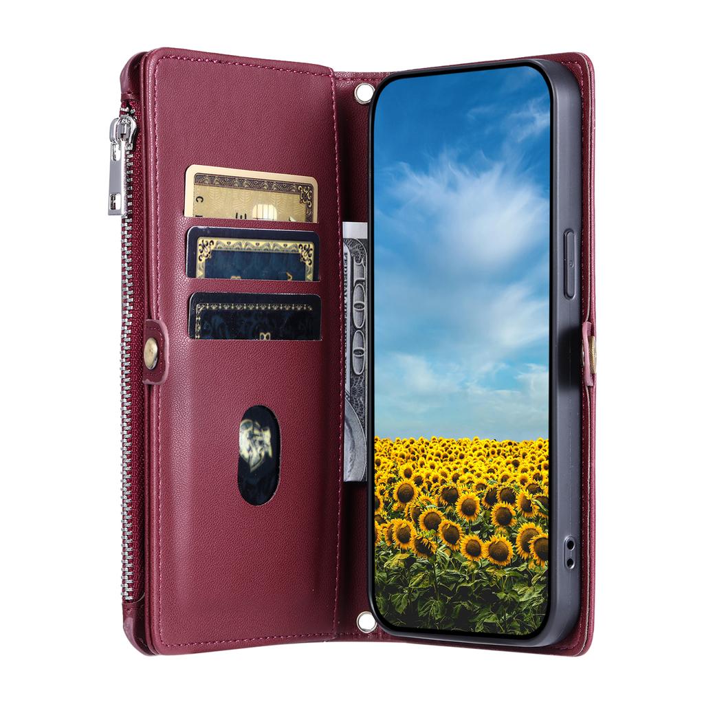 015 Style For Xiaomi Poco C75 4G/Redmi 14R 5G/14C 4G Case TPU+PU Leather Wallet Phone Cover with Straps