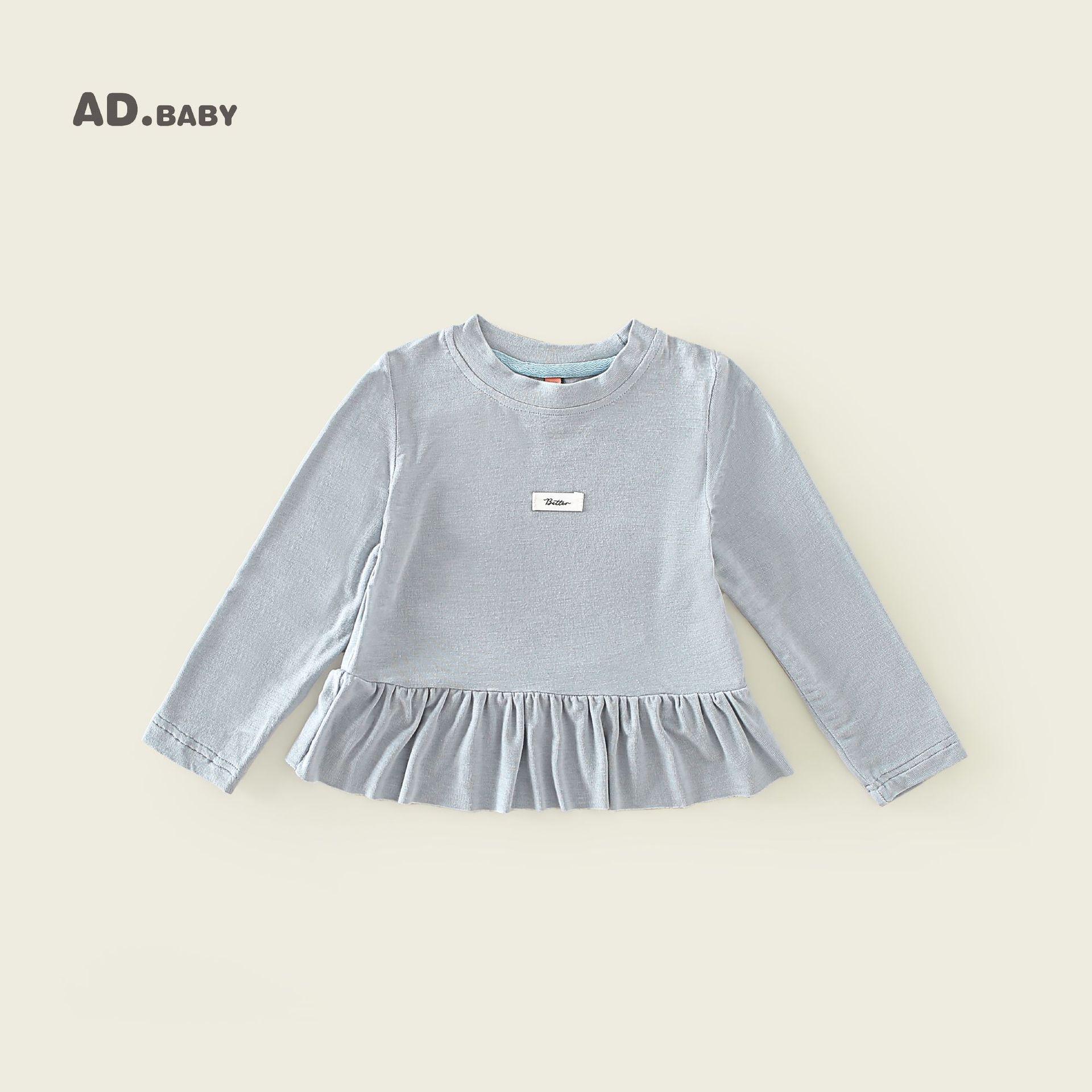 

2025 Autumn Korean Style Long Sleeve T-shirt for Girls – Trendy & Soft 100 cm синий