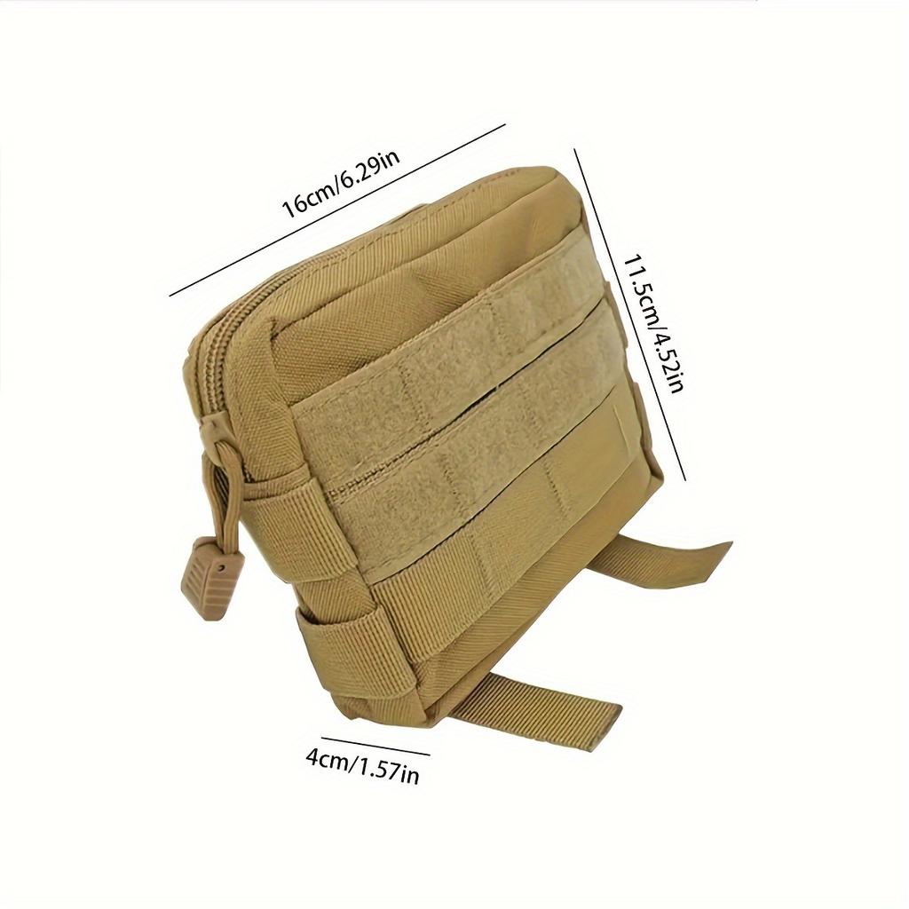 Brown 600D Outdoor Accessory Kit EDC Kit Camouflage Tactics Waist Bag Change Phone Bag Accessories Commuter Bag One Pack