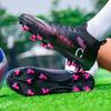 Unisex Football Boots Student Large Size Football Boots Plastic Long Nail AG Artificial Lawn Training Football Shoes
