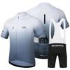 Men Women Cycling Jersey Set Short Sleeve Bike Apparel Quick Dry Milk Silk Riding Outfit