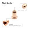 10pcs 770795 770791 Plasma Torch Tips Electrode Fit For Hobart AirForce 12ci