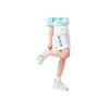 Anta Lifestyle Series Letter Print Elastic Waist Straight Leg Shorts Women Shorts Snow-White 162328313-1