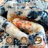 Blue Floral Imitation Wool Easy-Care Carpet – Machine Washable and Dirt-Resistant