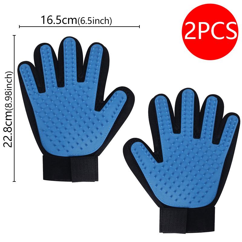 Para Rękawic do Usuwania Sierści Zwierząt Kot Pies Masaż Kąpiel Czyszczenie do Kąpieli Psów Grzebień do Sierści Rękawica Masaż Pielęgnacja Psów Kotów akcesoria