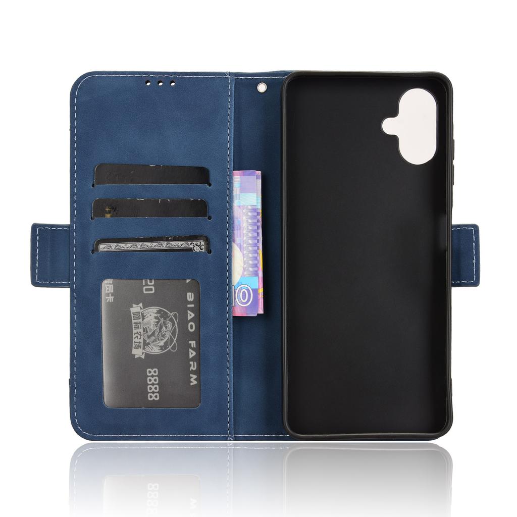 Para Samsung Galaxy A06 4G/A06 5G Capa de Couro Carteira de Celular com Múltiplos Porta-Cartões