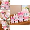 Adorable Plush Bunny Doll Soft Short Plush Stuffed Animal Pillow Cute Gift Toy