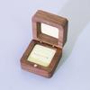 Classic Wooden Jewelry Box Custom Logo Engraving Men Cufflink Single Tie Clip Wedding Engagement Ring Packaging Case