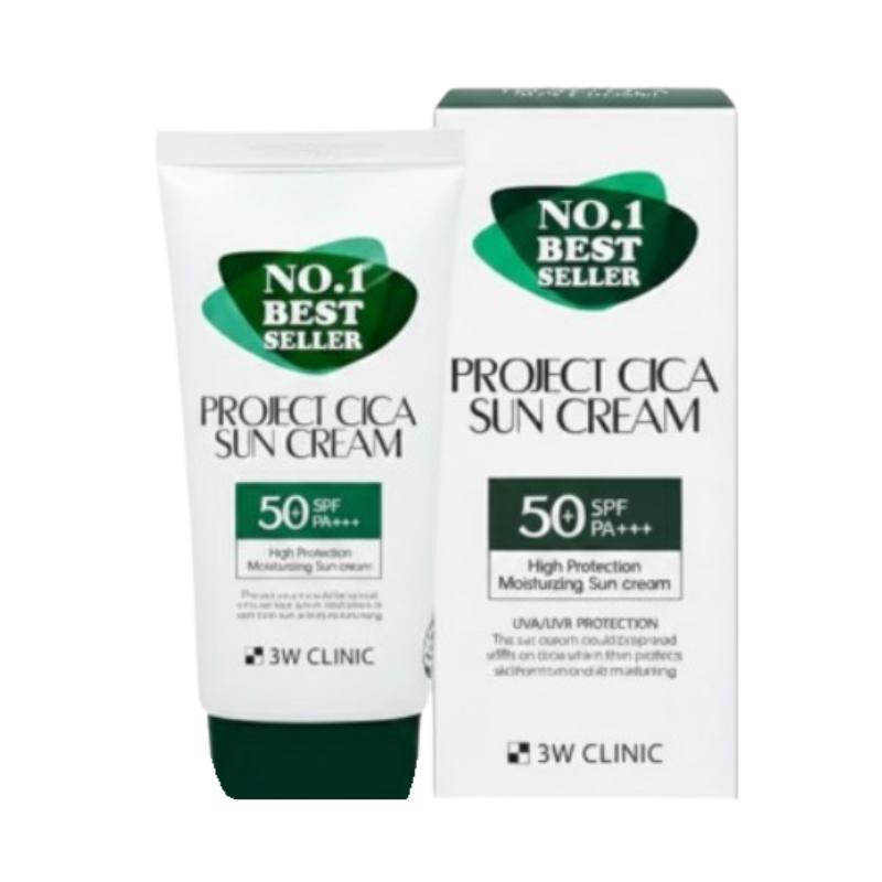 

3W CLINIC Project Cica Sun Cream 70ml – Soothing Daily UV Protection with Centella Asiatica