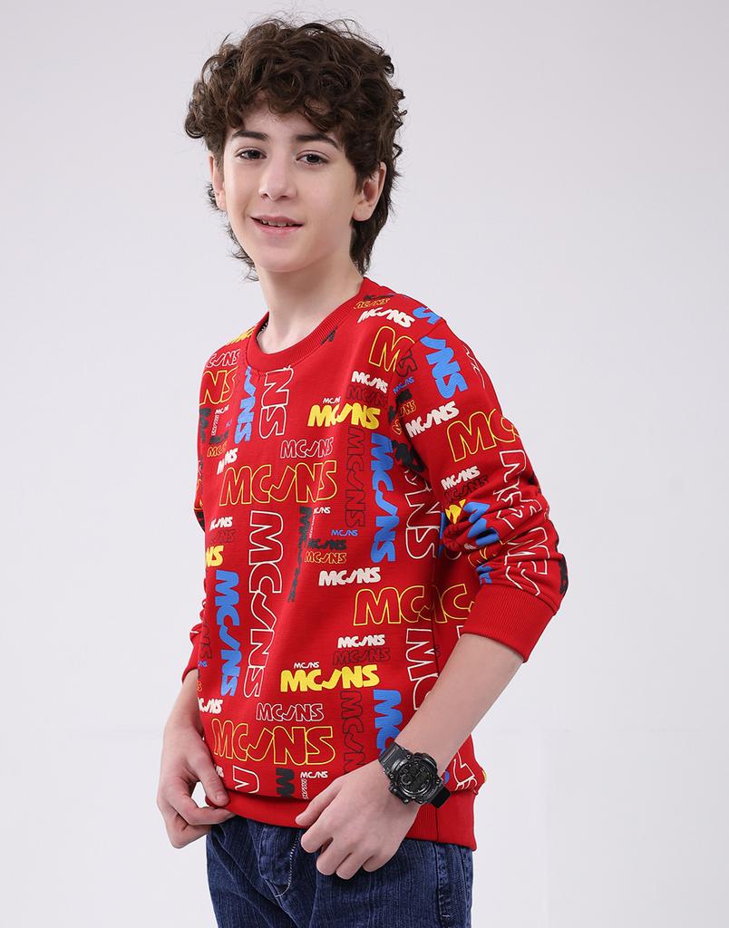 Monte Carlo Boy's Round Neck Full Sleeve Sweatshirt