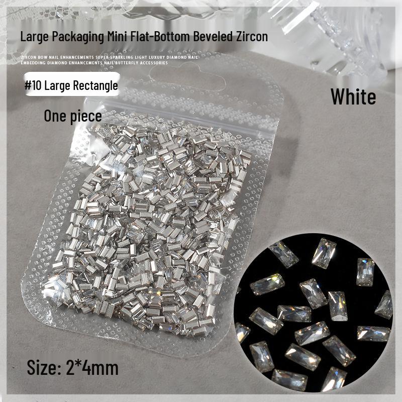 New Year Little Horse Sparkly Zirconia Rhinestone Nail Art Kit - High Quality Strips, Irregular Shapes, Pearls & Rhinestones