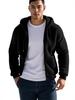 Men's American Style Double-Sided Fleece Hooded Jacket - Autumn/Winter, Zipper, Loose Fit, Casual Sweatshirt.