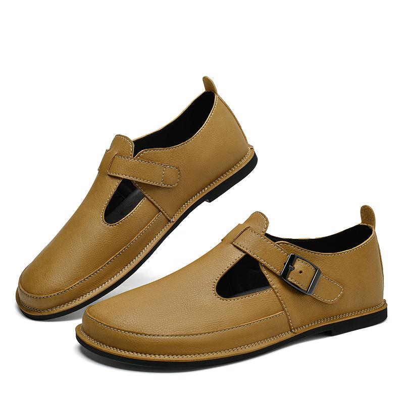 Outdoor Male Genuine Leather Walking Footwear 2024 New Arrival Men Stylish Loafers Slip on Boat Shoes Handmade Mens Casual Shoes
