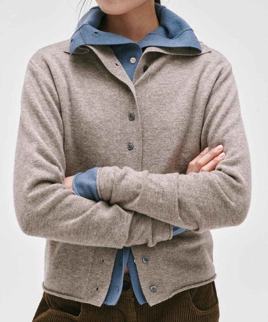 Yuleuteu Cashmere Wool Highneck Cardigan_6Color