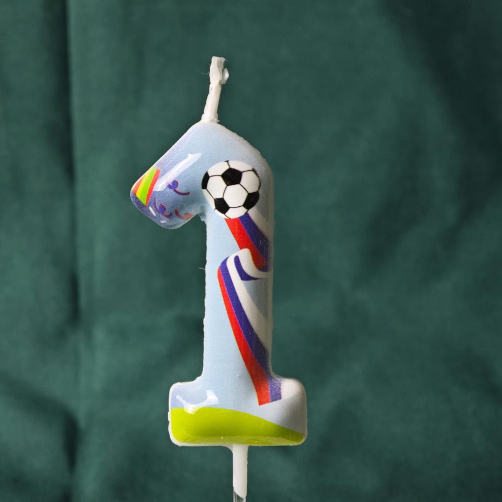 Football Themed Numbers 0-9 Candles Birthday Candles Cake Decorations