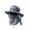 Lightweight Sun Hat with Detachable Face Neck Flap Cover for Outdoor Activities