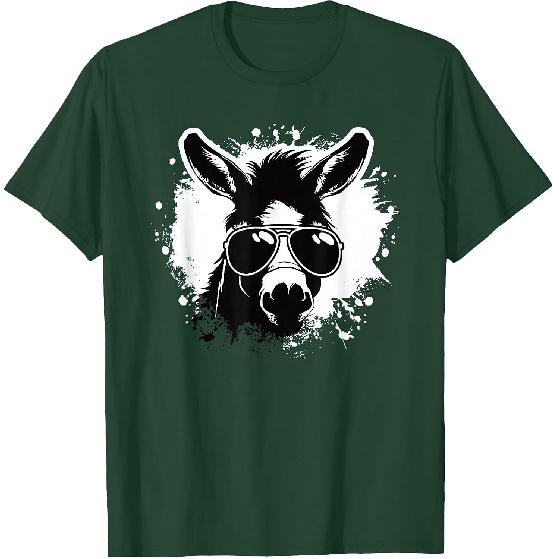 Cool Donkey Sunglasses Funny Donkey Lover Men Boys Kids T-Shirt
