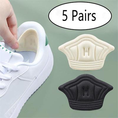 5Pairs Shoe Pad Foot Heel Cushion Pads Sports Shoes Adjustable Antiwear Feet Inserts Insoles Heel Protector Sticker