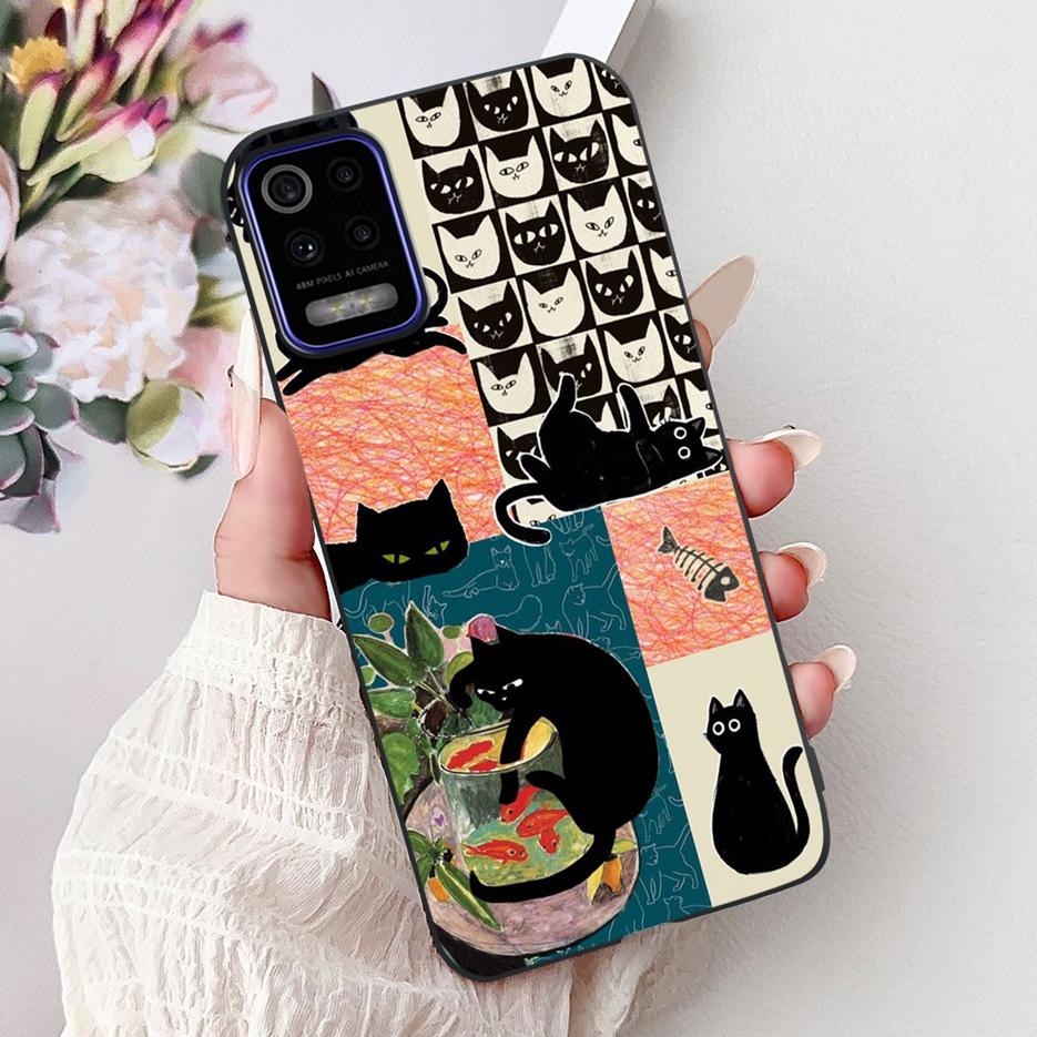 For LG K52 K62 2020 Case LM-K520 LM-K525 Stylish Love Heart Painted Cover Soft TPU Phone Case For LG K62 K 52 LGK52 LGK62 Fundas