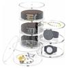 Acrylic Clear Round Storage Box Stackable Belt Rack Display Holder for Watch Jewelry Cosmetics Bracelets Rings Craft Toys Ties