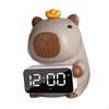 Figurka kapybary Bluetooth reproduktor LED budík Pryskyřice, Držák na kapesníky Stůl do obývacího pokoje