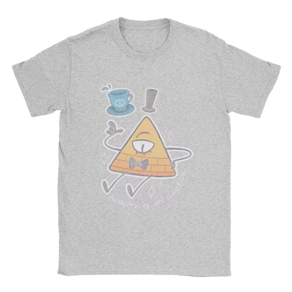 Summer Fashion Brand Men's Women's Gravity Fall Bill Password T-shirt Pure Cotton Printed Top Casual Everything Loose Fitness