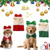 Fashion Dog Christmas Hat Warm Cute Cat Costume Decorative Bow Pet Headgear Christmas Party