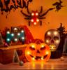 Hororová halloweenská dýňová dekorace, duch, netopýr, pavouk, LED noční světlo, sváteční bar, domácí párty dekorace, rekvizity, halloweenské ozdoby