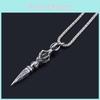 Vajra Pendant Alloy Necklace Alloy Geometric Jewelry Pendant For Casual Fashion