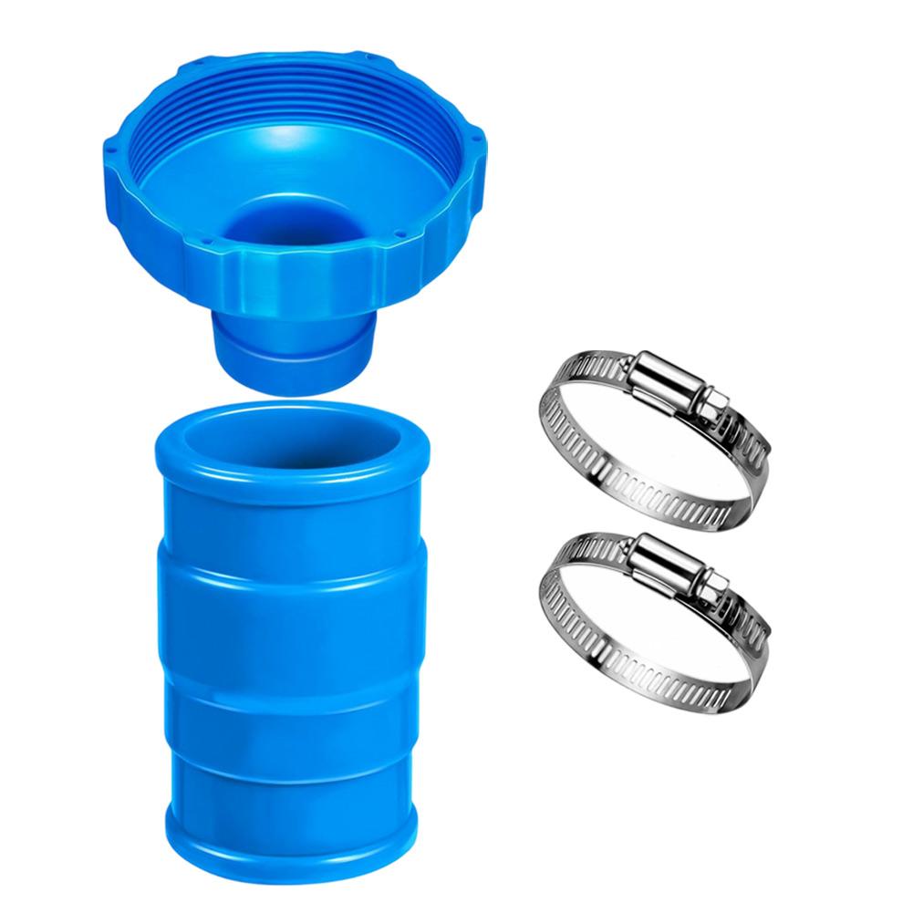 For Intex 11238 Compatible Pool Vacuum Hose Adapter Kit With 2 Clamps Equipped With A 1.25 Inch X 1.5 Inch Connector
