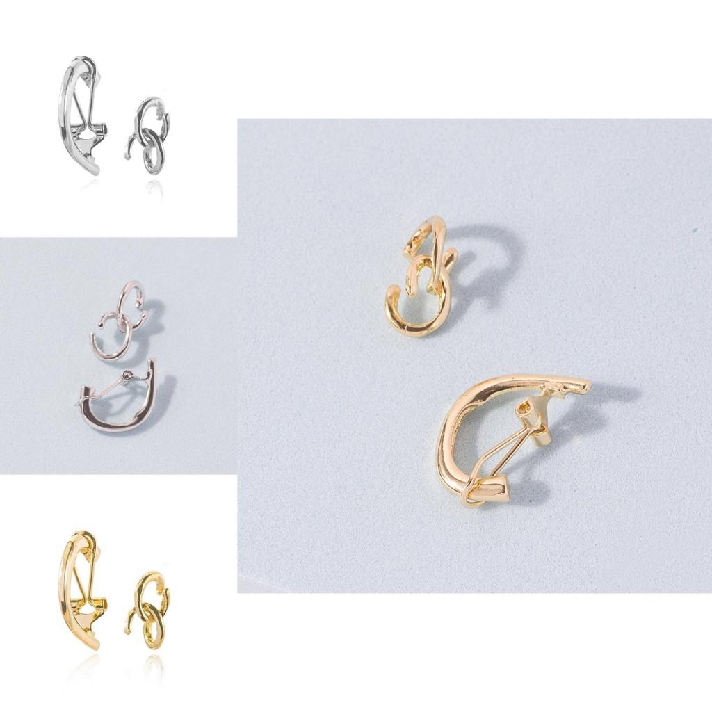 Unique Simple Design Geometric Alloy Ear Cuffs Non-piercing Fashion Accessory