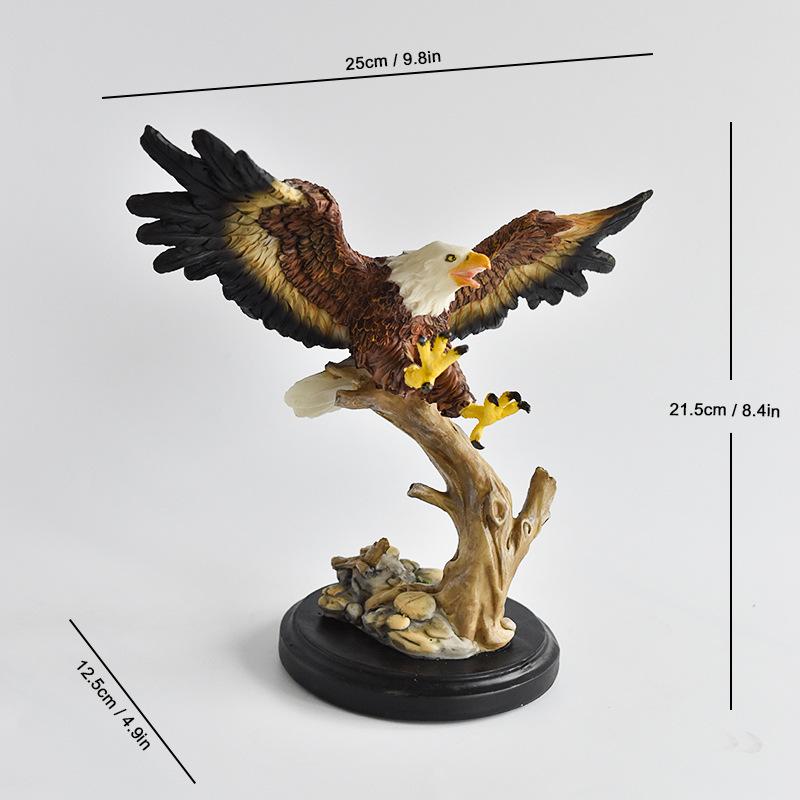 American Bald Eagle Resin Ornament - High-End Office & Hotel Decoration