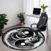 1pc Dragon Phoenix Yin Yang Chair Carpet for Office, Soft Comfortable Mat For Office, Living Room, Bedroom, Machine Washable Carpet Yy251112006