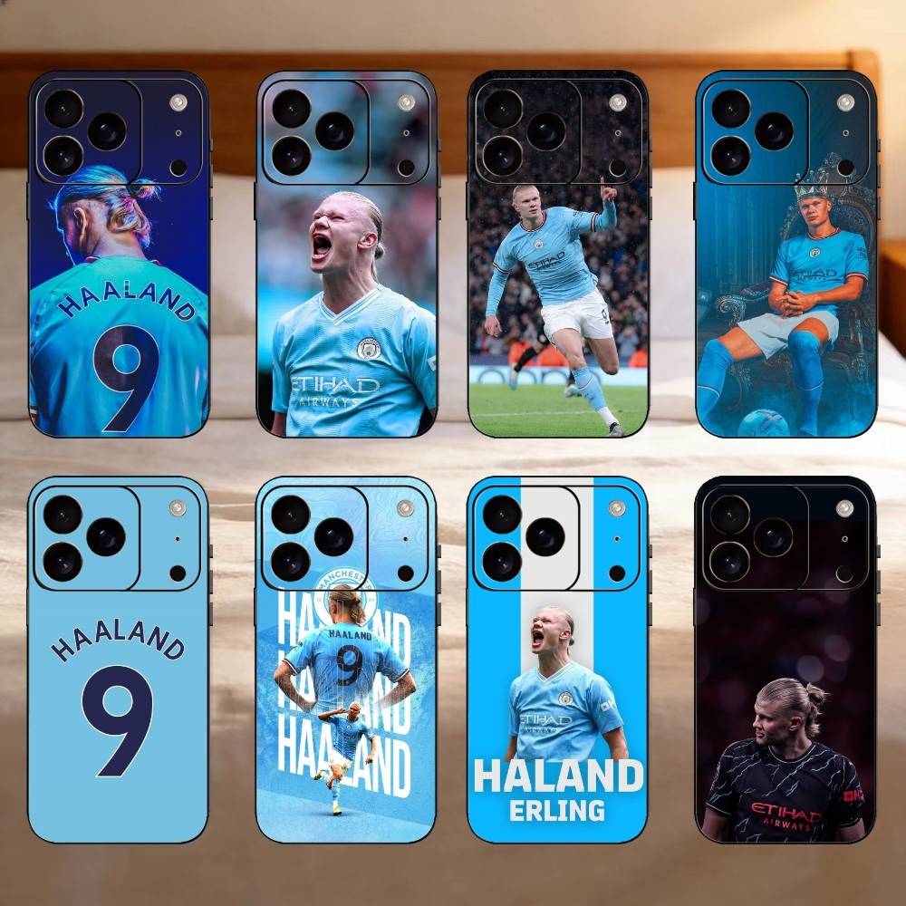 The Norwegian Hammer Erling Haaland Phone Case Silicone Black Soft For IPhone 17,16,15,14,13,12,11,SE,Plus Pro Max