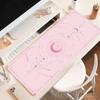 Kawaii Moon Star Mouse Pad Extra Girly Accessories Playmats Cute Carpets Lapto Gamer Purple Pink Magic Large Keyboard MouseMat