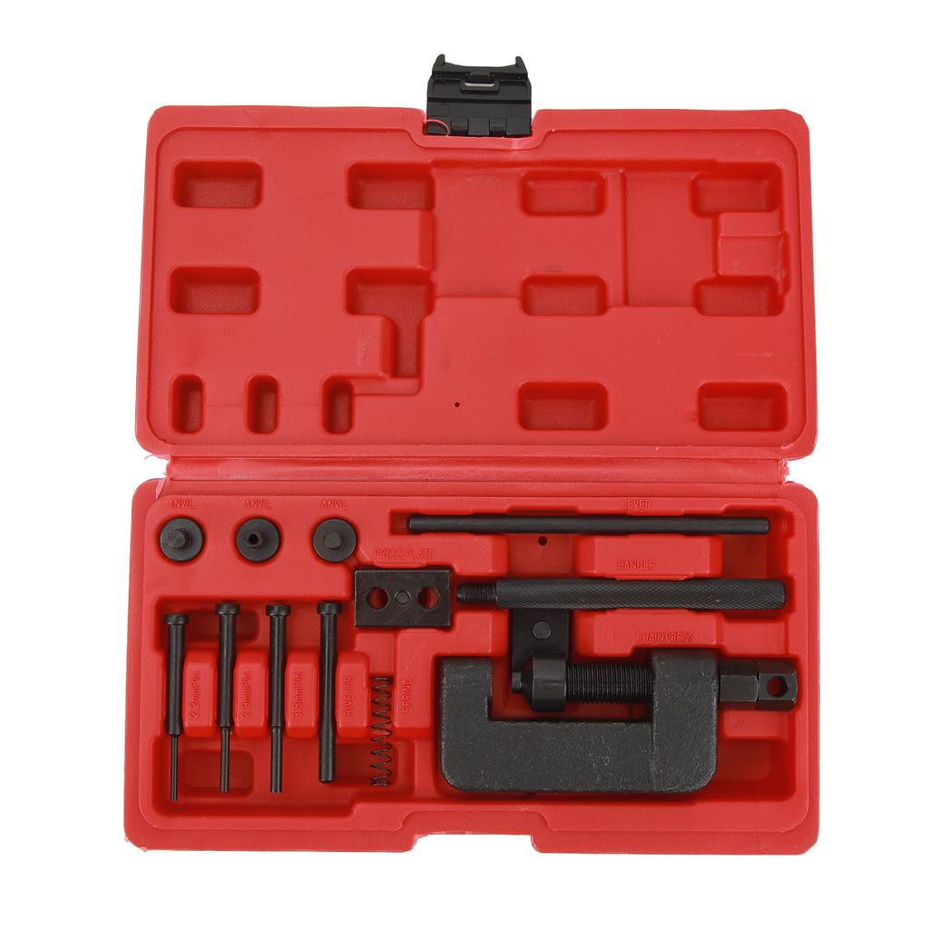 Chain Cutter Breaker Riveting Riveter Tool Kit Portable Chain Cutter Rivet Tool Set for Motorbike