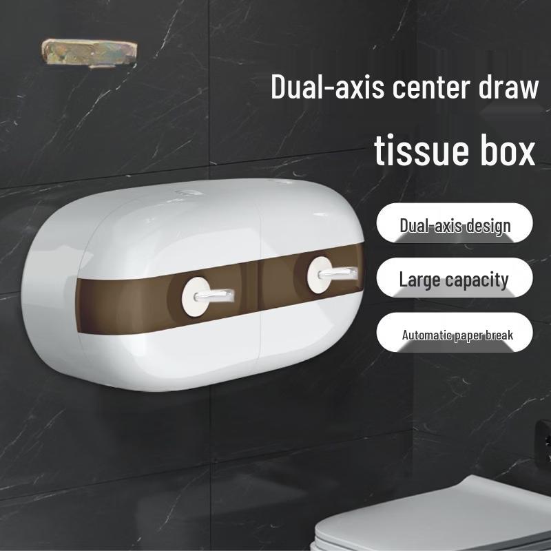 MDNG Wall-Mounted Double Roll Paper Holder