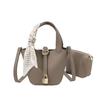 Lychee pattern vegetable basket bag new trendy simple casual shoulder messenger bag niche portable bucket bag