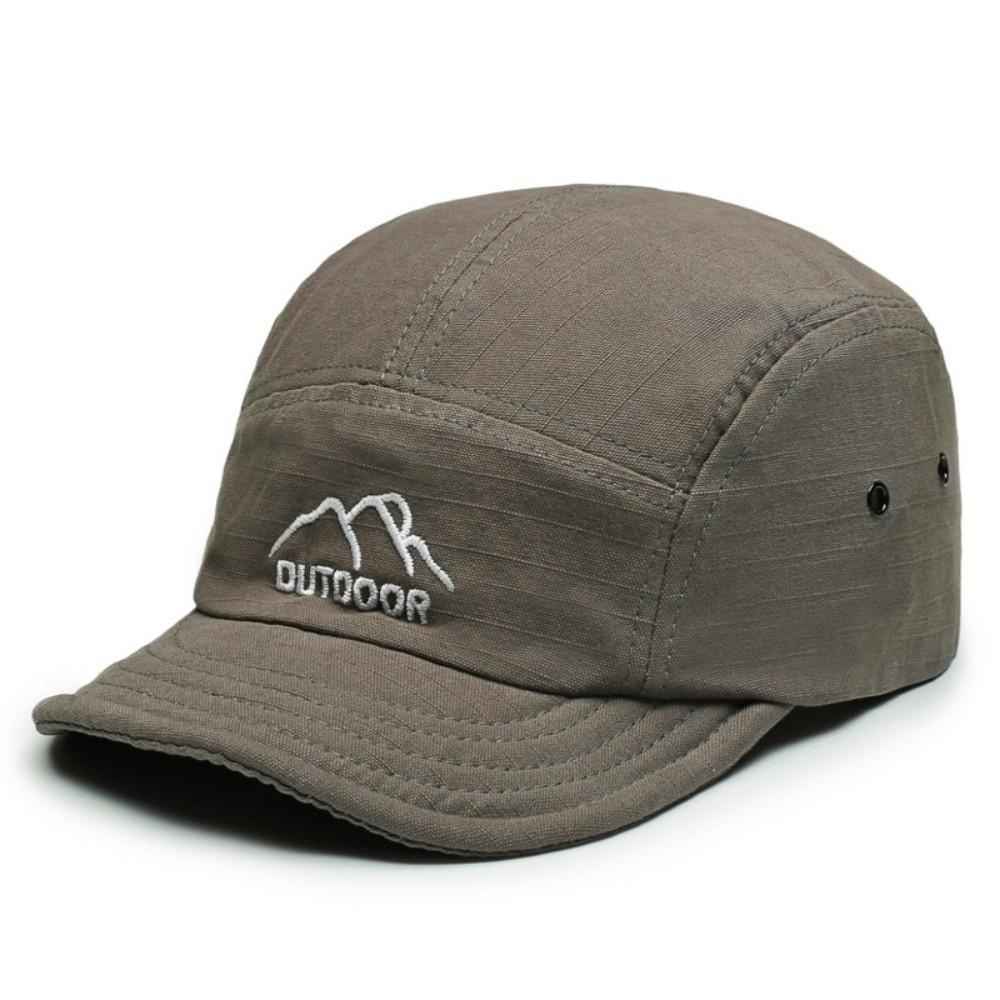 Soft Short Brim Baseball Cap Adjustable Lightweight Sports Running Cap Sun Protection Sun Hat Women Men серый