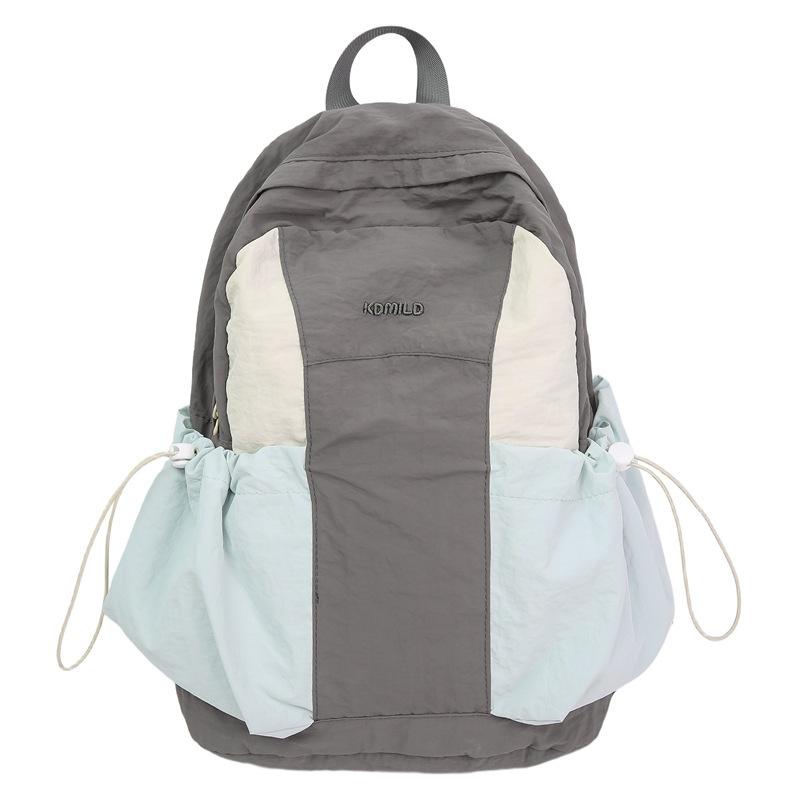 Mountain School Bag Female College Student Niche Contrasting Color Outdoor Travel Backpack Large Capacity Backpack Male Multi-purpose Breast Bag Tide